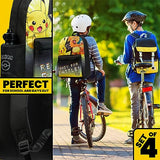 Pokemon Backpack Set 4 Pcs for Kids with Backpack Water Bottle Pencil Case and Insulated Lunch Bag or Wallet Anime School Supplies Gifts for Kids (Black/Yellow 4 Pcs Set)