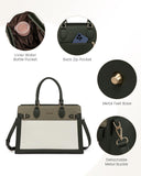 LOVEVOOK Laptop Bag for Women, 15.6 Inch Large PU Leather Tote Bag, Professional Teacher Work Bag, Waterproof Business Computer Briefcase, Shoulder Tote Purse for Office