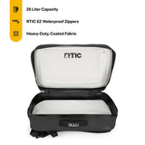 RTIC Ultra Dry Backpack, Waterproof Outdoor Floating Bags for Hiking, Travel, Camping, Boating, Backpacking, 26L, Black & Graphite