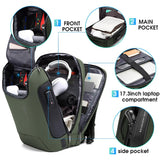 BANGE Anti-Theft Backpack,Tech Backpacks, 17 Inch Laptop Backpack with USB3.0 Charging Port, Mens Travel Backpack for Men and Women…