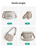 BAGSMART Puffer Crossbody Bum Bags for Women, Small Cross Body Purses for Women Travel & Work, Quilted Water-resistant Hobo