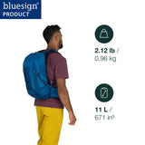 Osprey Talon 11L Men's Lightweight Hiking Backpack - Small Daypack for Travel & Camping, Black/Coal Grey