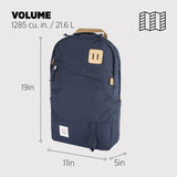 Topo Designs Unisex Daypack Classic, Navy, One Size