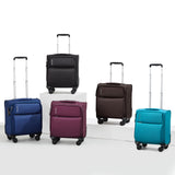 Hanke 16 Inch Underseat Carry On Luggage with Spinner Wheels Airline Approved, Small Rolling Suitcase Softside Underseater Lightweight TSA Travel Roller Suitcase Carry-On Bag(Purple)