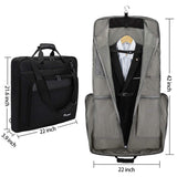Modoker Suit Luggage Garment Bag with Shoulder Strap, Suit Carry on Bag Hanging Suitcase Black Garment Bags for Men Women Business Travel