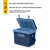 RTIC Ultra-Light 22 Quart Hard Cooler Insulated Portable Ice Chest Box for Drink, Beverage, Beach, Camping, Picnic, Fishing, Boat, Barbecue, 30% Lighter Than Rotomolded Coolers, Navy & Denim
