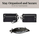 Baggallini Unisex Adult Luggage Only Rfid Currency Organizer Travel Wallet, Black
