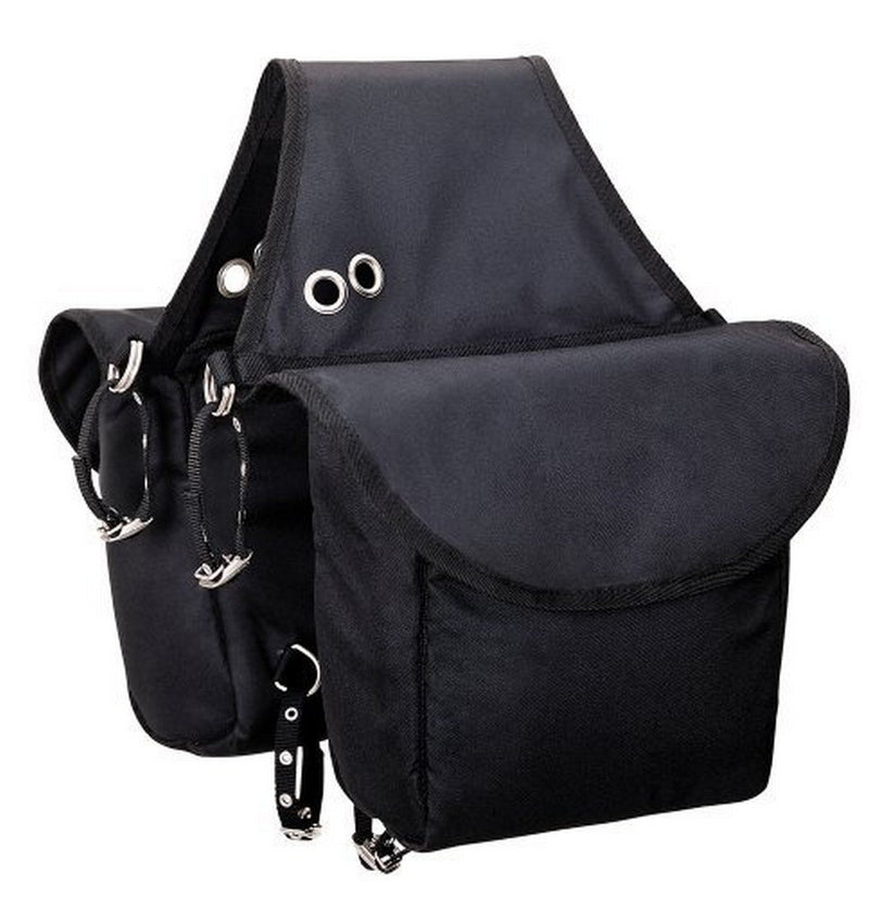 Weaver Leather Insulated Nylon Saddle Bag, Black, 9 3/4" X 11 1/2" X 4 1/2"