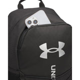 Under Armour Unisex Hustle Sport 6.0 Backpack, (001) Black/Black/Metallic Silver, One Size Fits Most