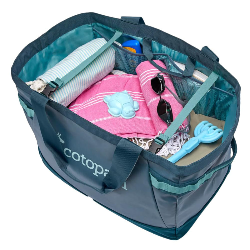 Cotopaxi Allpa 60L Gear Hauler Tote, Blue Spruce/Abyss