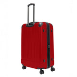 Flying Axis Collection Lightweight Hardside Expandable 8-Wheel Spinner Luggage, Cherry Red, 28-Inch Checked
