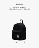 Herschel Classic Backpack, Black,Mod Mini - 6.5L