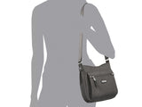 Uptown Bagg - 9.5"x8.25“ RFID Crossbody Purse, Lightweight Water-Repellent Nylon Travel Bag for Women
