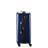 DELSEY PARIS Helium Aero Hardside Expandable Luggage with Spinner Wheels, Blue Cobalt, Checked-Medium 24 Inch