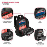 SwissGear Travel Tech Pro Laptop Backpack – Fits Laptops up to 16” – ScanSmart TSA-Friendly Backpack with Multiple Organizer Pockets – Black