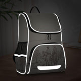 XUWU Western Desert Cowboy Backpack with Reflective Strip for Kids Boys Girls Elementary School Bag Removable Chest Strap