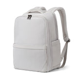 Hanke Expandable Travel Backpack 17 Inch, Full-Open Laptop Backpack Fits 15.6 Inch, Carry On Personal Item Bag with Luggage Strap, Business Work Backpack for Women Men, Light Grey