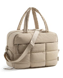 BAGSMART Gym Bag for Women, Carry on Travel Duffel Bag, Water-resistant Weekender with Shoe Compartment for Gym Travel Work, Desert, Medium