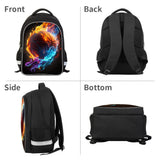 RTBBCKS School Backpack for Boys, Basketball Backpack for Boys School Bag Suitable for 6-18 Kid, for Children Teens Elementary Middle School Bookbag Travel Back.