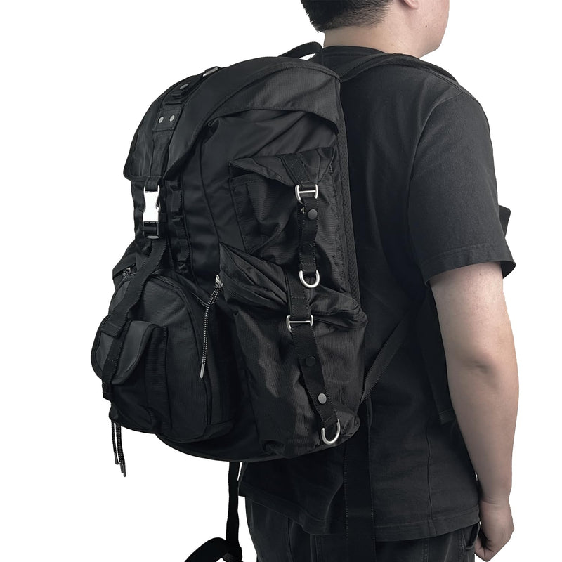 KAUKKO Travel Laptop Backpack Hiking Backpack Travel Camping Bag Outdoor Sports Leisure Daypacks(Black)