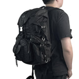 KAUKKO Travel Laptop Backpack Hiking Backpack Travel Camping Bag Outdoor Sports Leisure Daypacks(Black)