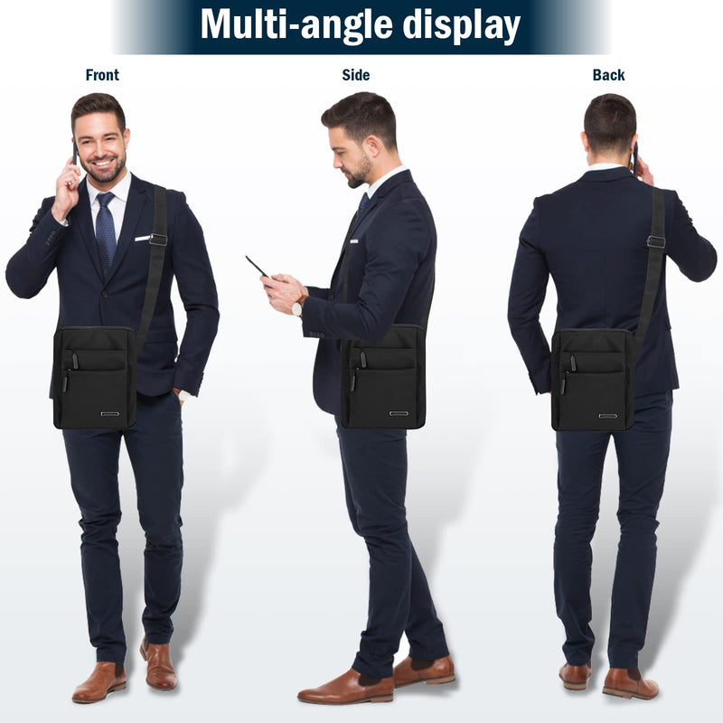 Czyan Small Crossbody Bag,Messenger Shoulder Sling Bag for Business,Office,and Travel,Water Resistant Durable Men's Purse