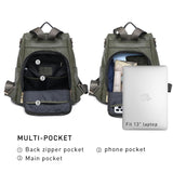 MKP Women Fashion Backpack Purse Multi Pockets Signature Anti-Theft Rucksack Travel Ladies Shoulder Bag Handbag 2Pcs