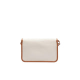 Lacoste Women's Flap Crossover Crossbody Bag, Natural Tan, One Size