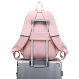 abshoo Big Student Laptop Backpack For College Women Middle High School Teen Girls Bookbag Travel Daypack (Pink)