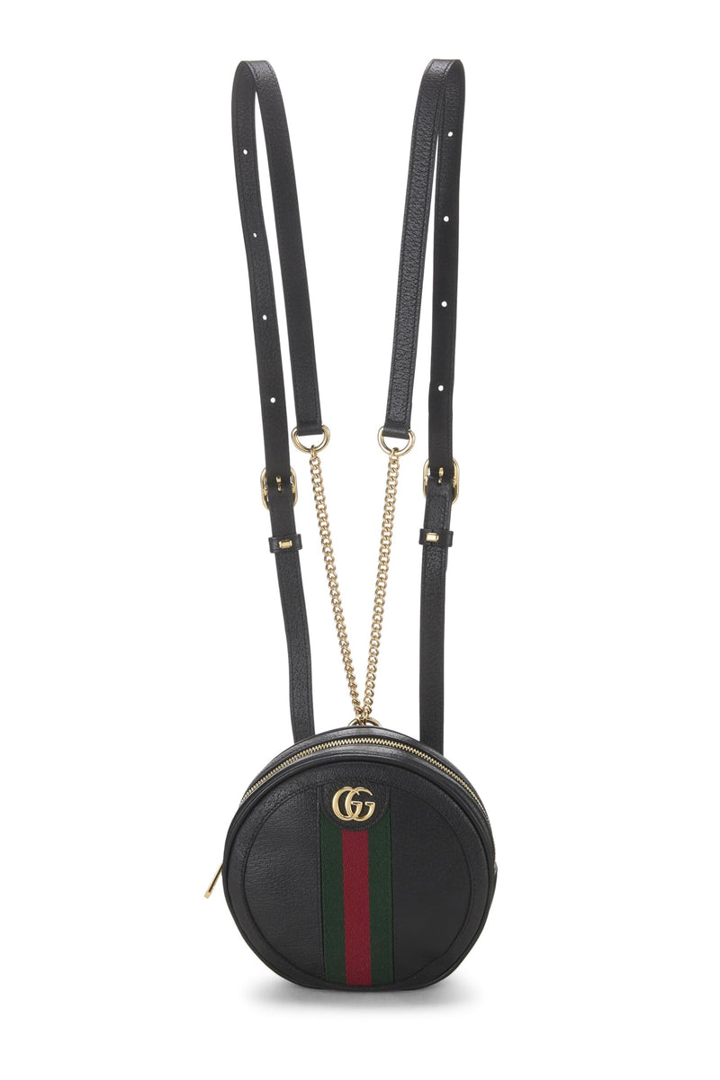Gucci, Pre-Loved Leather Ophidia Backpack Mini, Black