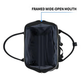 KROSER Laptop Backpack 17" Stylish Backpack Water Repellent College Casual Daypack with USB Port Travel Business Work Bag for Men/Women-Black