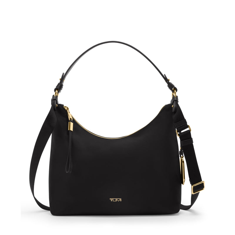 Tumi Womens Asbury Shoulder Crossbody, Black/Gold, One Size