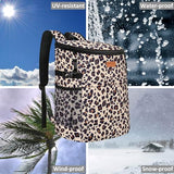 Backpack Cooler for Women, Soft Cooler Backpack with Cooler Compartment Insulated Waterproof Ice Pack Cooler Bag for Women Black Brown Pattern