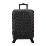 Bioworld Marvel Spider-Man Spider Logo Black 22" 4-Wheel Rolling Luggage