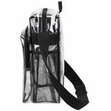Eastsport Clear Bag for Stadium Approved Stadium Events 12×4×10 Clear Tote Lunch Bag with Reinforced Straps for Work and Sporting Events