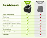 Pecute Cat Backpack with Widened Interior Space, Upgraded Dog Backpack Carrier with Various Ways to Carry, Pet Backpack with Breathable Mesh, Pet Travel Carrier with Soft Padded, Reinforced Support