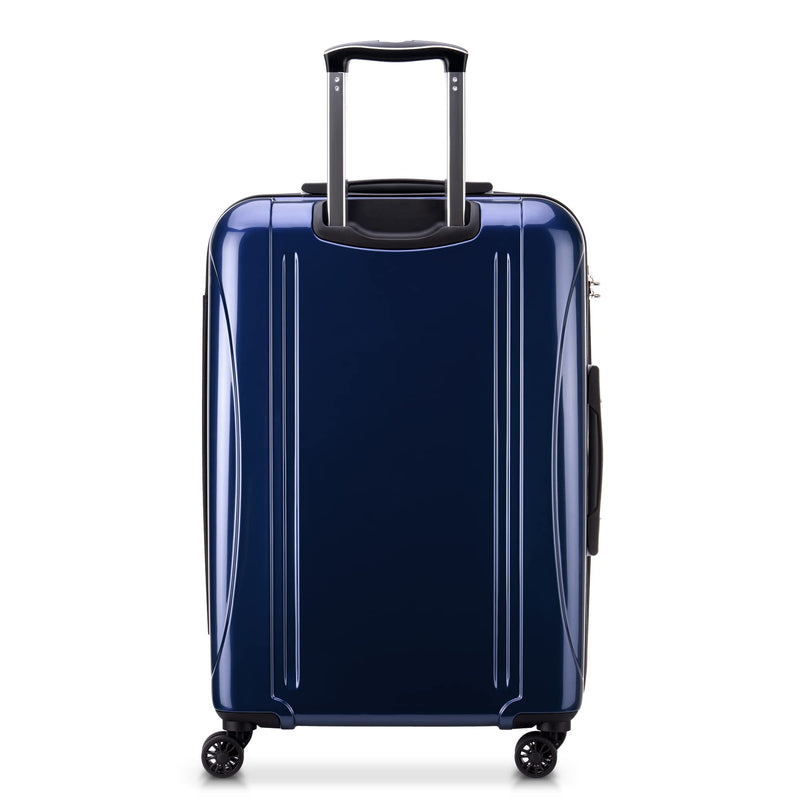DELSEY PARIS Helium Aero Hardside Expandable Luggage with Spinner Wheels, Blue Cobalt, Checked-Medium 24 Inch