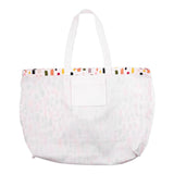 kate spade new york Large Canvas Tote Bag for Women, Cute Tote Bag for Work or Teacher, Canvas Beach Bag, Book Tote with Pocket, Painterly Strokes