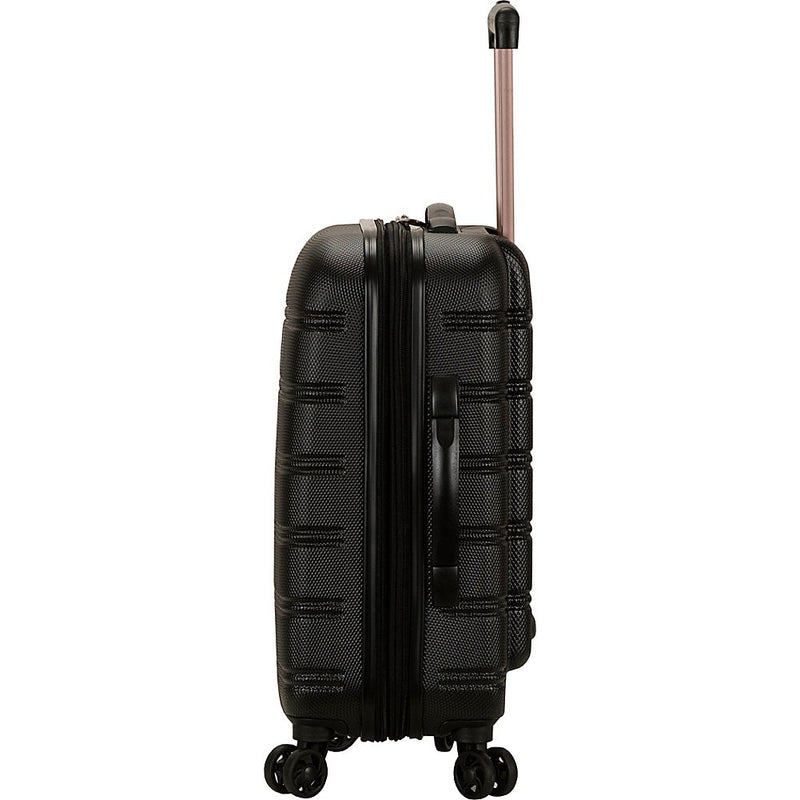 Rockland Melbourne Lightweight Expandable Hardside Spinner Wheel Luggage in Pink