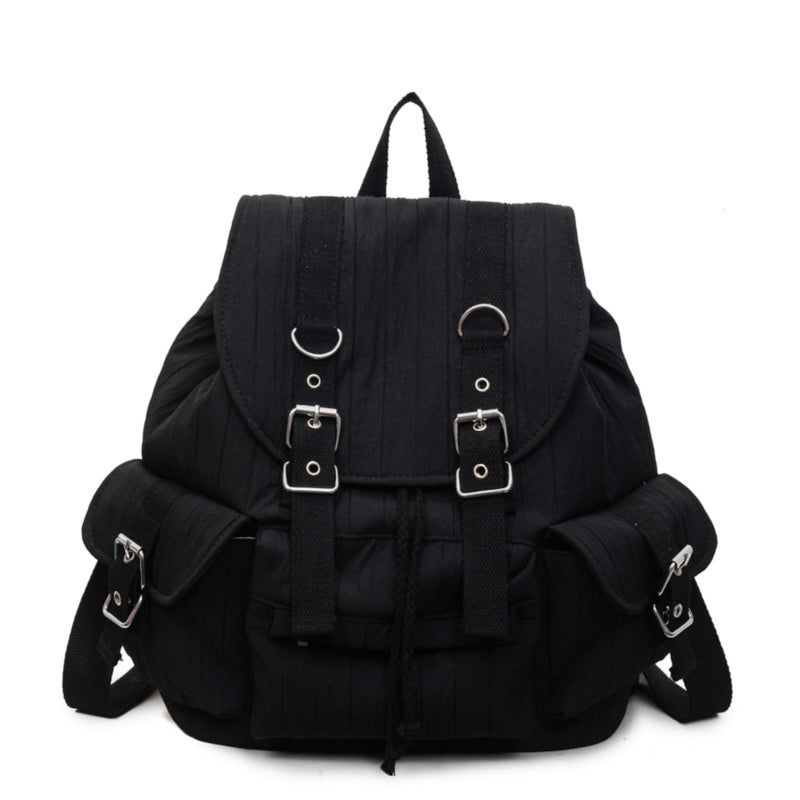 Cutemoria Women's Fashion Backpack Purse Japanese Style Shoulder Bag Large Capacity Lightweight Backpack for Travel Work (Black)