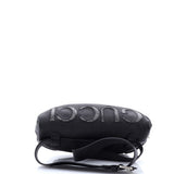 Gucci, Pre-Loved Logo Belt Bag Leather with GG Coated Canvas, Black