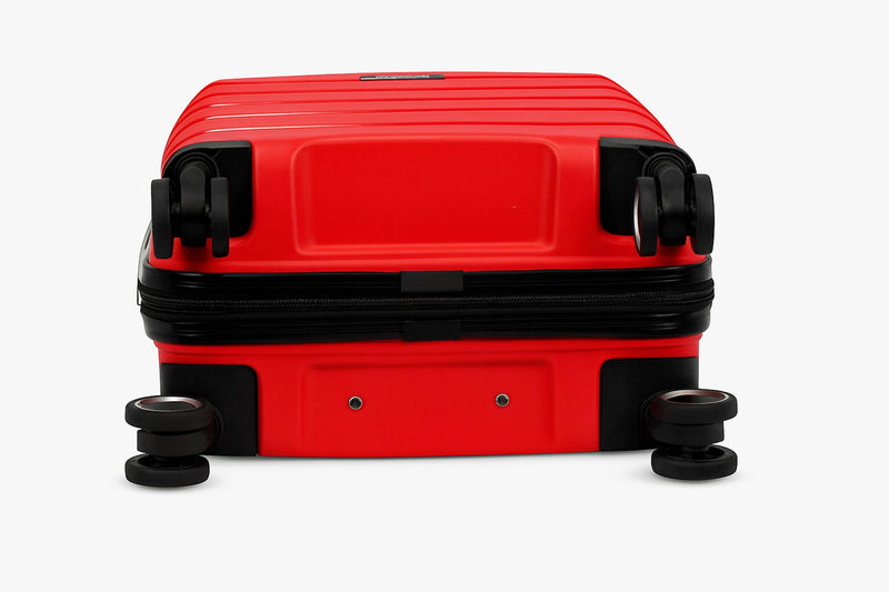 World Traveler Dejuno Motley 28-Inch Lightweight Hardside Expandable Spinner Luggage - Red