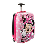 Disney Minnie Mouse Bows & Shooting Stars Black & Pink 16.5" Rolling Luggage