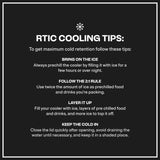 RTIC 16 Qt Road Trip Cooler, Hard Insulated Portable with Strap and Handle for Outdoor, Beach, Picnic, Camping, Sports, Travel, Beach/Marine
