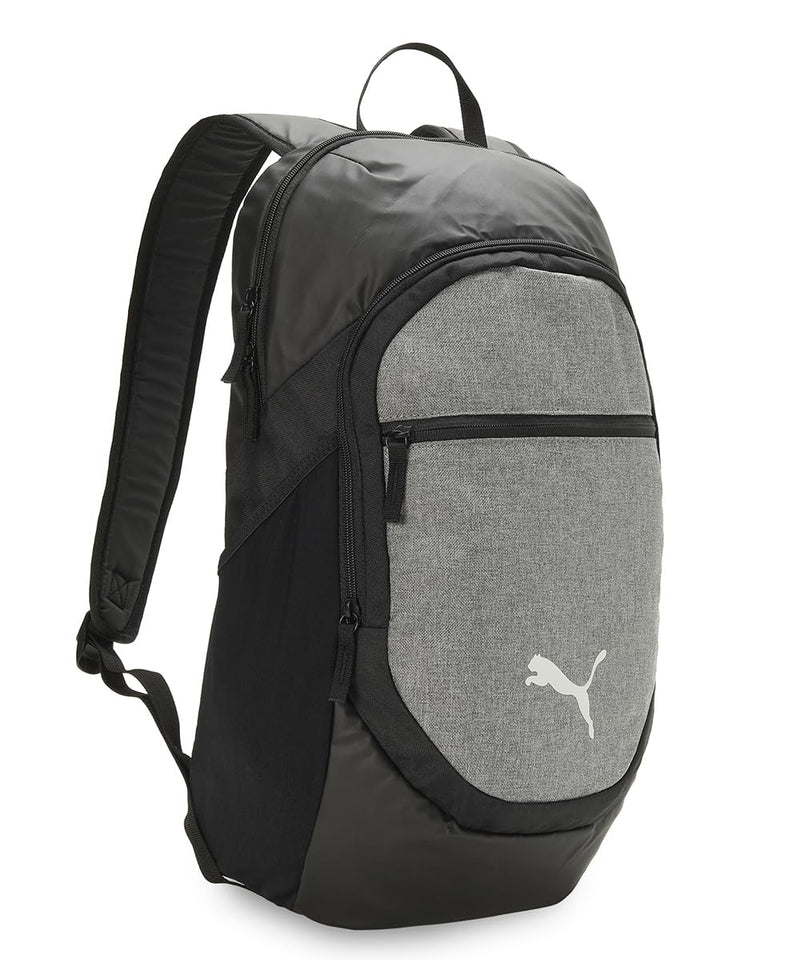 Puma 078943 TEAMFINAL Backpack, L, Spring and Summer 23 Color, Black/Medium, Gray, Heather (01)