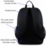 FUEL Travel Laptop Backpack Sport Shock Multi Large Compartments for College Bookbag, Hiking, Work, 18.5 x 13 x 7 Inches, Inch Black