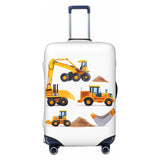 YouQu Luggage Suitcase COVER Machinery Excavator Truck and Loader, Cartoon Toy Suitcase COVERS Elastic, M - Fits 22-24 inch luggage | Backpacks4Less