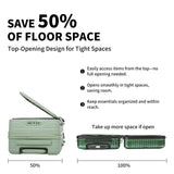 VATILIN 20 Inch Top Opening Carry On Luggage 22x14x9 Airline Approved Expandable With Spinner Wheels & Cup Holder,PC Hard Shell Lightweight Small Shitcase With Tsa Approved For Travel Women Men,Green