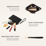 LOVEVOOK Laptop Bag for Women 15.6 inch Canvas Laptop Tote Bag, Large Capacity Work Bag with Clutch Purse, Computer Bag Office Business Briefcase, Casual Handbag for Travel College Teacher School