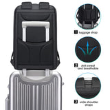 BANGE Anti Theft Business Backpack Fits 15.6 Inch Laptop,Smart Work Backpack with USB Charging Port for Office Work Airplane Business Travel